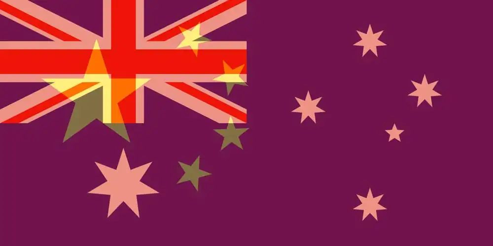 AUD to CNY flags