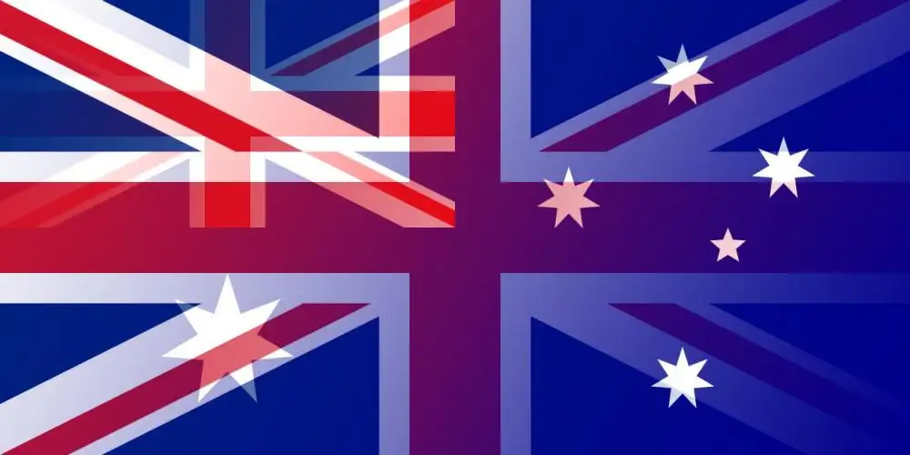 AUD to GBP flags