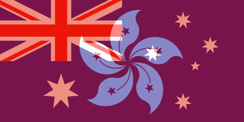 AUD to HKD flags