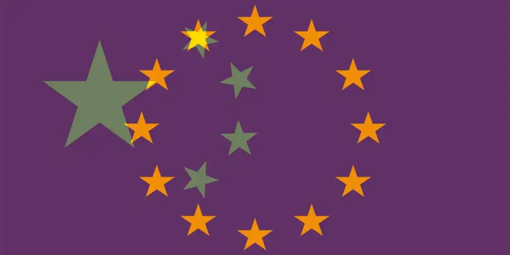 EUR to CNY flags