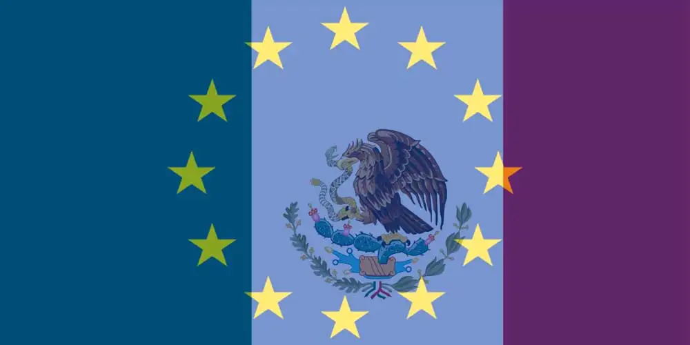 EUR to MXN flags