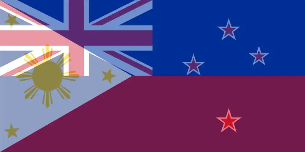 NZD to PHP flags