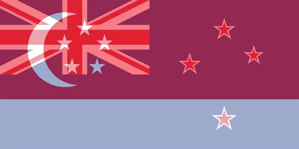 NZD to SGD flags