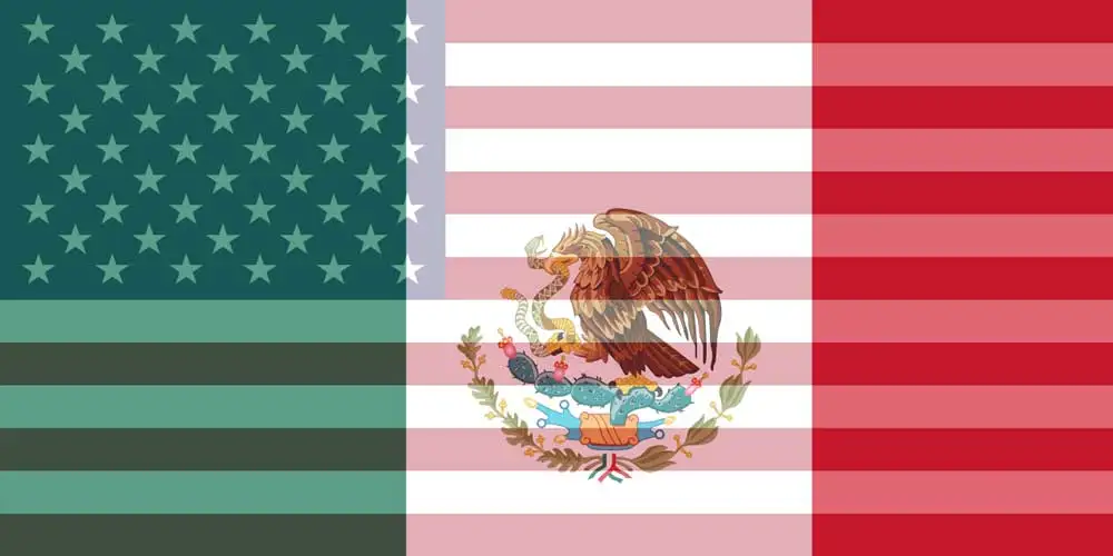 USD to MXN flags